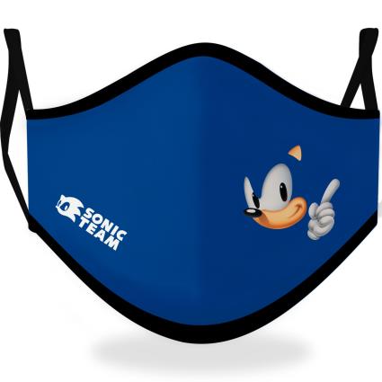 Máscara em Tecido do Sonic para criança