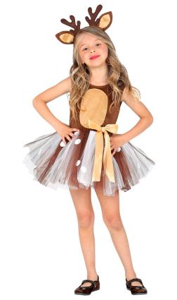 Fantasia de tutu de rena para menina