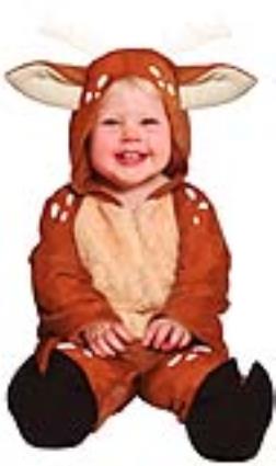 Fato de raposa de rena para bebês