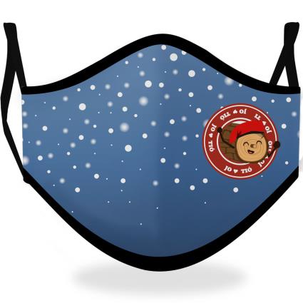 Máscara em Tecido do Tio de Nadal para criança