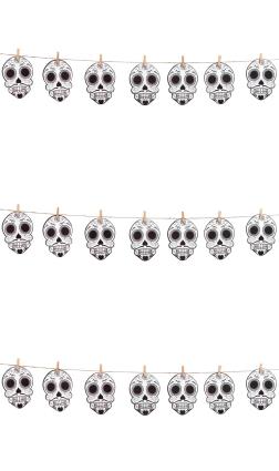 Grinalda de Catrina Skull