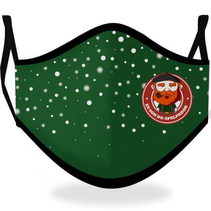 Máscara em Tecido de Sonda de Natal para criança