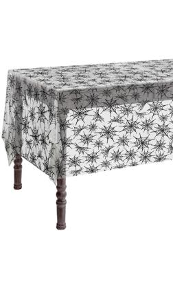 Toalha de mesa teia de aranha para halloween