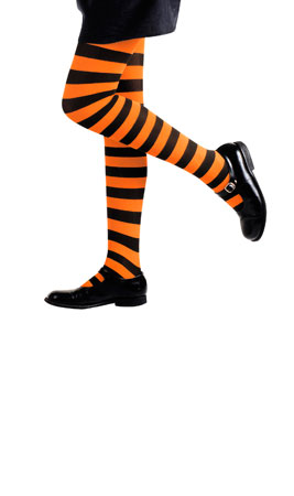 Cuecas Riscas Pretas e Laranjas para criança