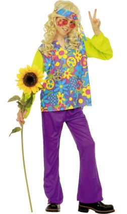 Fato de Hippie Retro para menino