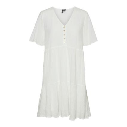 Vero Moda Vestito Curto Manga Curta Satina L Snow White