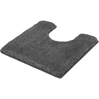 Kleine Wolke 430246 Toilet Rug 'Relax' 55x55cm Anthracite Grey