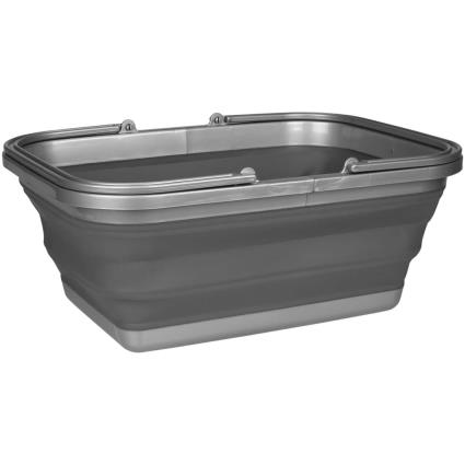 Abbey Camp Cuba de lavagem dobrável 16 L cinzenta 21WM-GRA-Uni