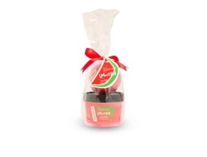 SET SMOOTHIE WATERMELON MINI BATH BODY SCRUB 95 ML + BATH BOMB