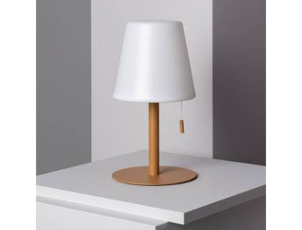 Candeeiro de Mesa LEDKIA (Bege - Alumínio, PC - 30x16.5 cm)