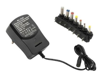 Transformador Regulável 3 / 4.5 / 6 / 7.5 / 9 / 12V 1.2A 15W