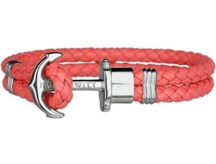 Pulseira PAUL HEWITT Âncora (Couro - Rosa - 18-19 cm)