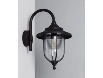 Candeeiro de Parede LEDKIA (Preto - Plástico PP - 44x34.5 cm)