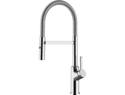 Torneira de cozinha VIZIO Tubo Giratória 360° 2 Jatos Cromado (Latão)