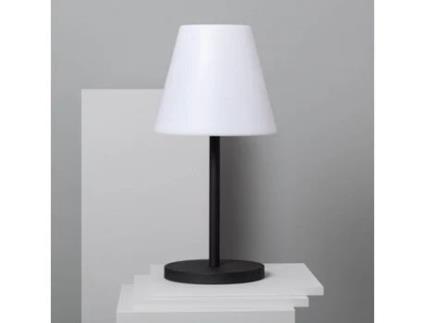 Candeeiro de Mesa LEDKIA Maipo (Preto - Alumínio, PE - 30x60 cm)