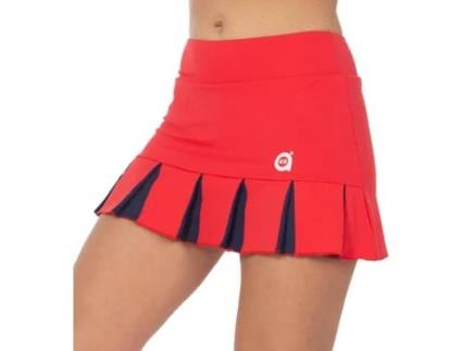 Saia para Mulher A40GRADOS SPORT & STYLE Feliz Vermelho para Ténis ou Padel (XL)