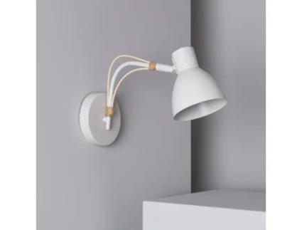 Candeeiro de Parede LEDKIA (Branco - Metal - 23x12x33 cm)