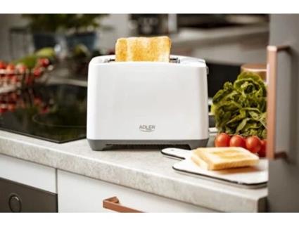 Adler Ad 3216 Torradeira 2 Fatias 1000 W Cinzento Branco