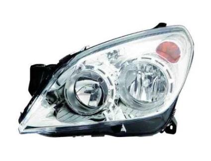 Farol Esquerdo Opel Astra H 07>11 Fundo Cromado