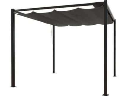 Pérgula CONCEPT U (Cinzento - Poliéster - 300x300x224 cm)