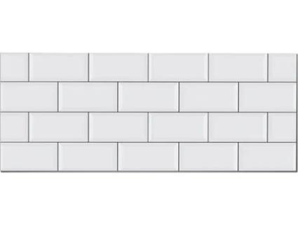Painel Decorativo HOME & LIVING Telha Tijolo Branco (60 x 300 cm)