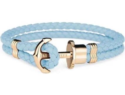 Pulseira PAUL HEWITT Âncora (Couro - Azul - 17-18 cm)