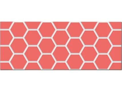Painel Decorativo HOME & LIVING Ladrilho Rosa (60 x 300 cm)