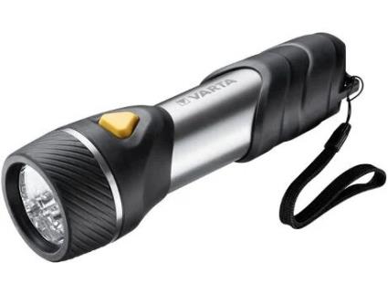 Varta Day Light Multi Led F30 Lanterna de Mão Preto Prateado Amarelo