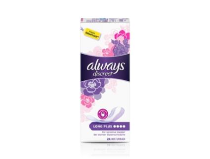 Always Discreet Liners Plus 24 Unidades Guardanapo Sanitário