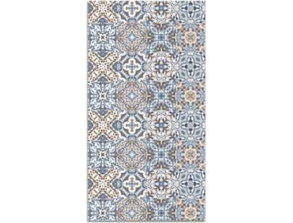 Tapete HOME & LIVING Azulejo Hidráulico Oriental (Azul - 80 x 150 cm - Vinil)