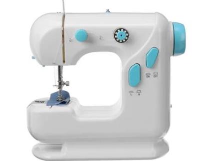 Mini Máquina de Coser SAFETYON SM2 Branco e Azul