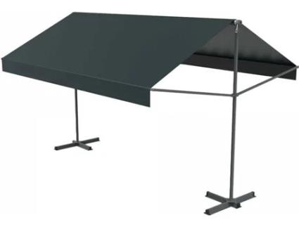 Toldo CONCEPT U (Cinzento - Alumínio - 395x300x24 cm)