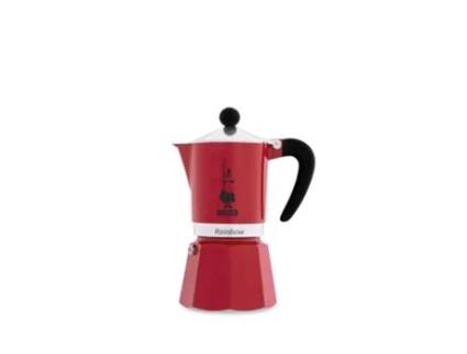 Bialetti Rainbow Cafeteira Italiana Alumínio Preto Vermelho