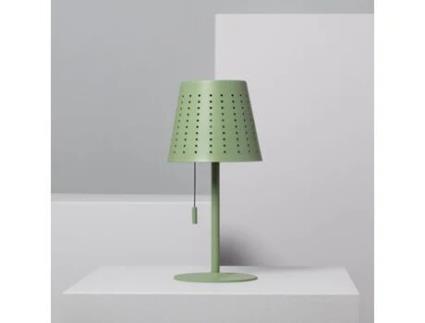 Candeeiro de Mesa ILUZZIA (Cinzento - Metal - 30x14 cm)