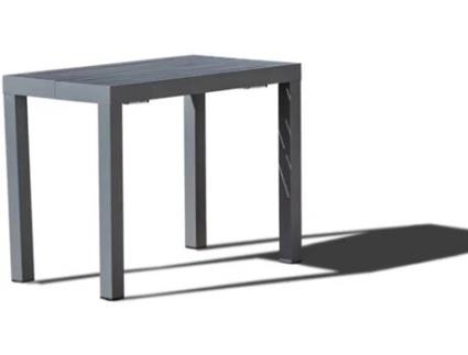 Mesa de Jardim CONCEPT U Olhao 2-12 Lugares (Cinzento - Alumínio - 316x100x75 cm)