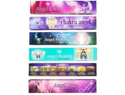 Coleção GREEN TREE Anjo 6 Incensos (Natural Mix - 1 Emb - 12 Sticks - 22x14x2 cm)