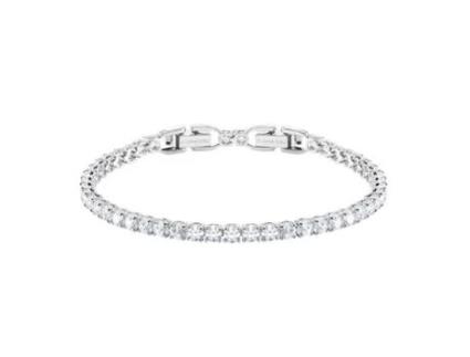 Swarovski Tennis:Pulseira Rnd Dlx Czwh/R