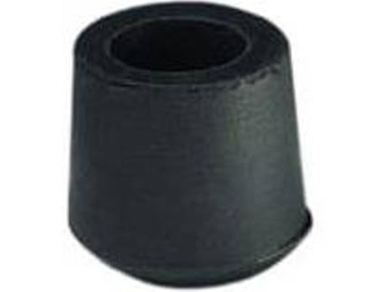 Taco Exterior Redondo Borracha 14Mm Preto 4Unid 1914-3 Inof