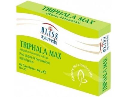 Chá BLISS AYURVEDA Triphala Max (60 tabletes)