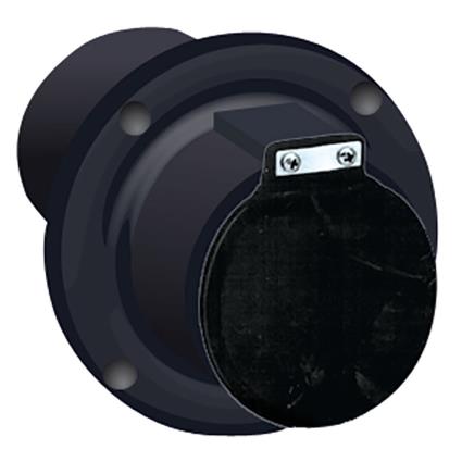 Centek Escape Através Do Casco Com Flapper 2´´ Black
