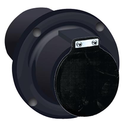 Centek Escape Através Do Casco Com Flapper 3´´ Black