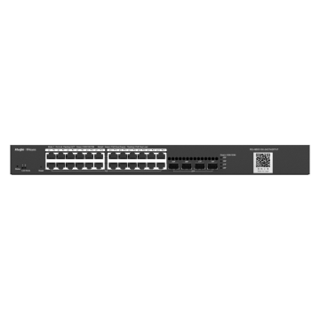 Reyee Switch PoE Cloud Capa 2 - 24 puertos PoE Gigabit+ 4 SF