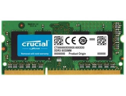 Memória RAM DDR3 CRUCIAL CT4G3S1339MCEU (1 x 4 GB - 1333 MHz - CL 9)