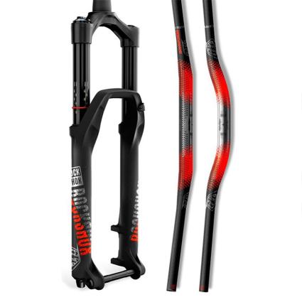 Rockshox Decal Kit Troy Lee Designs 35 mm Silver / Orange