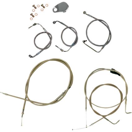 La Choppers Cabo De Freio De Aço Inoxidável 12´´-14´´ Ape Non-abs Hd La-8006kt-13 One Size