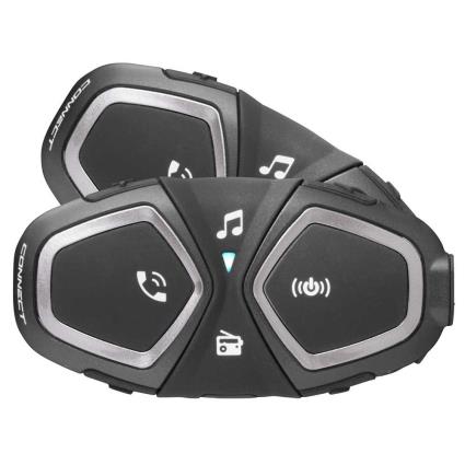 Interphone Cellularline Intercomunicador Connect 2 Unidades One Size Black / Grey