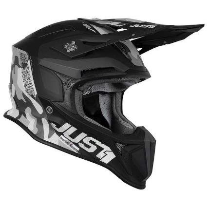 Just1 Capacete Motocross J18 Mips Pulsar M Grey Camo / Black