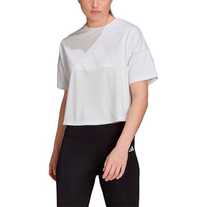 Adidas Camiseta De Manga Curta Icons 3 Bar Logo L White