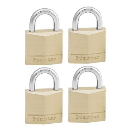 4 cadeados latonados 30MM