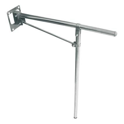 Suporte de apoio para sanita ABATÍVEL INOX BRILHO